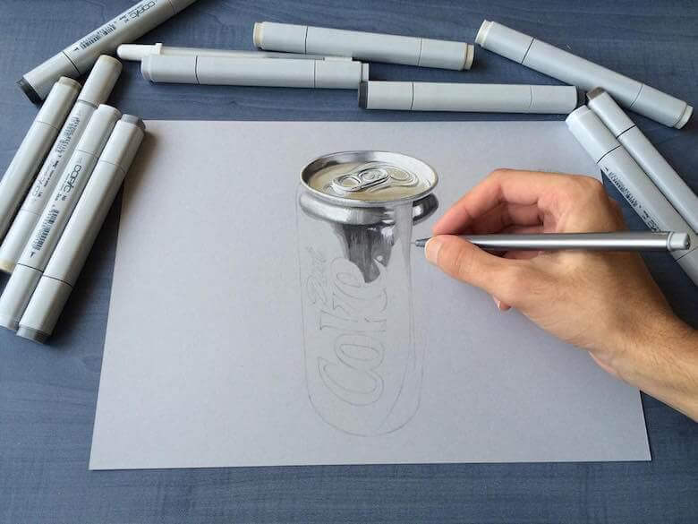 hyperrealistic-3d-art-drawings-sushant-rane-diet-1