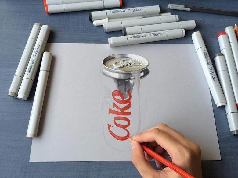 hyperrealistic-3d-art-drawings-sushant-rane-diet-2