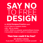 Say No to Free Designs