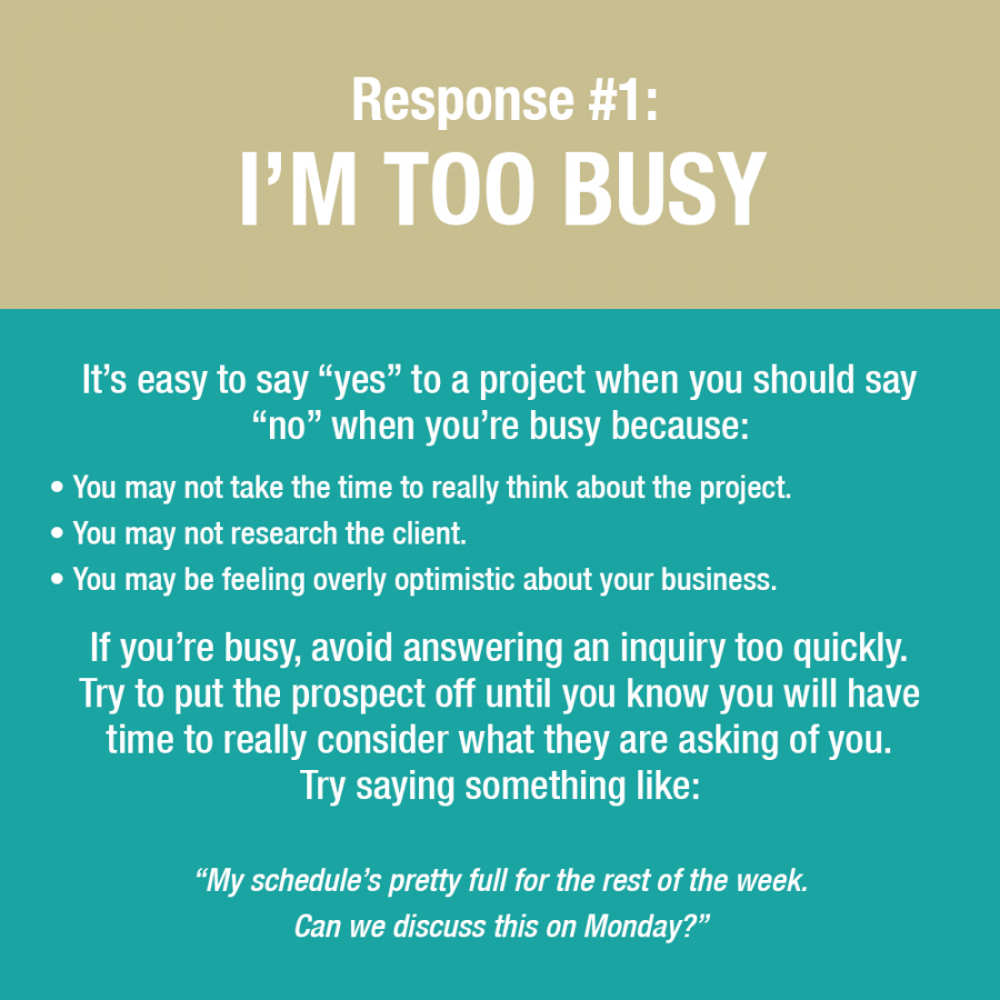 As a Freelancer How to Say No to Client and Refuse Bad Projects | CGfrog