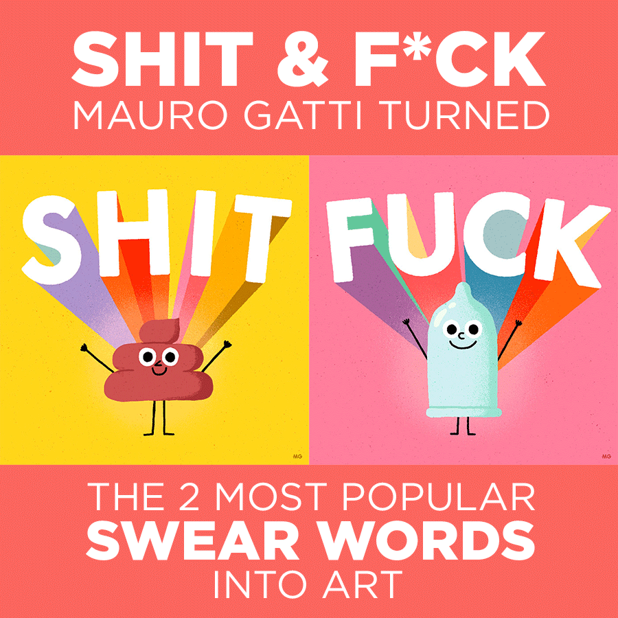 Shit-&-Fck-Mauro-Gatti-Turned-The-2-Most-Popular-Swear-Words-Into-Art