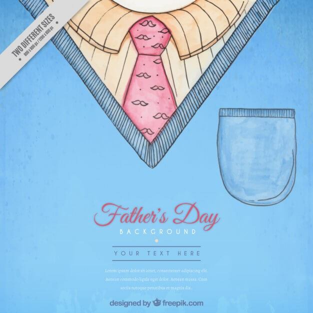 hand-painted-father-s-day-background-with-a-jersey-and-tie