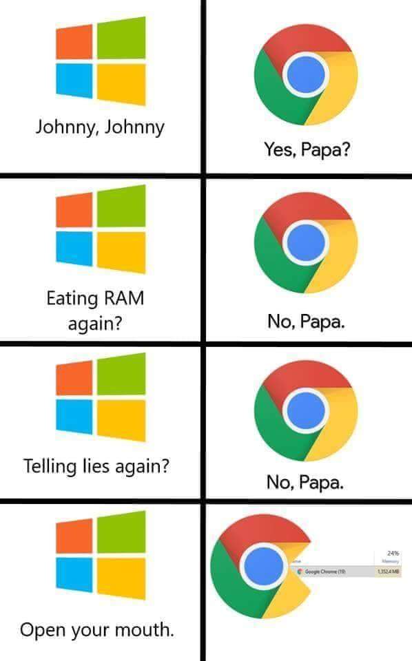 ms edge vs chrome Johnny Johnny Yes Papa Chrome Version