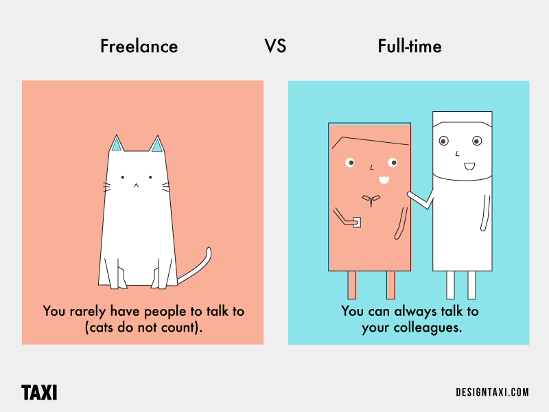 Freelancer VS Full-Time Designer colleague