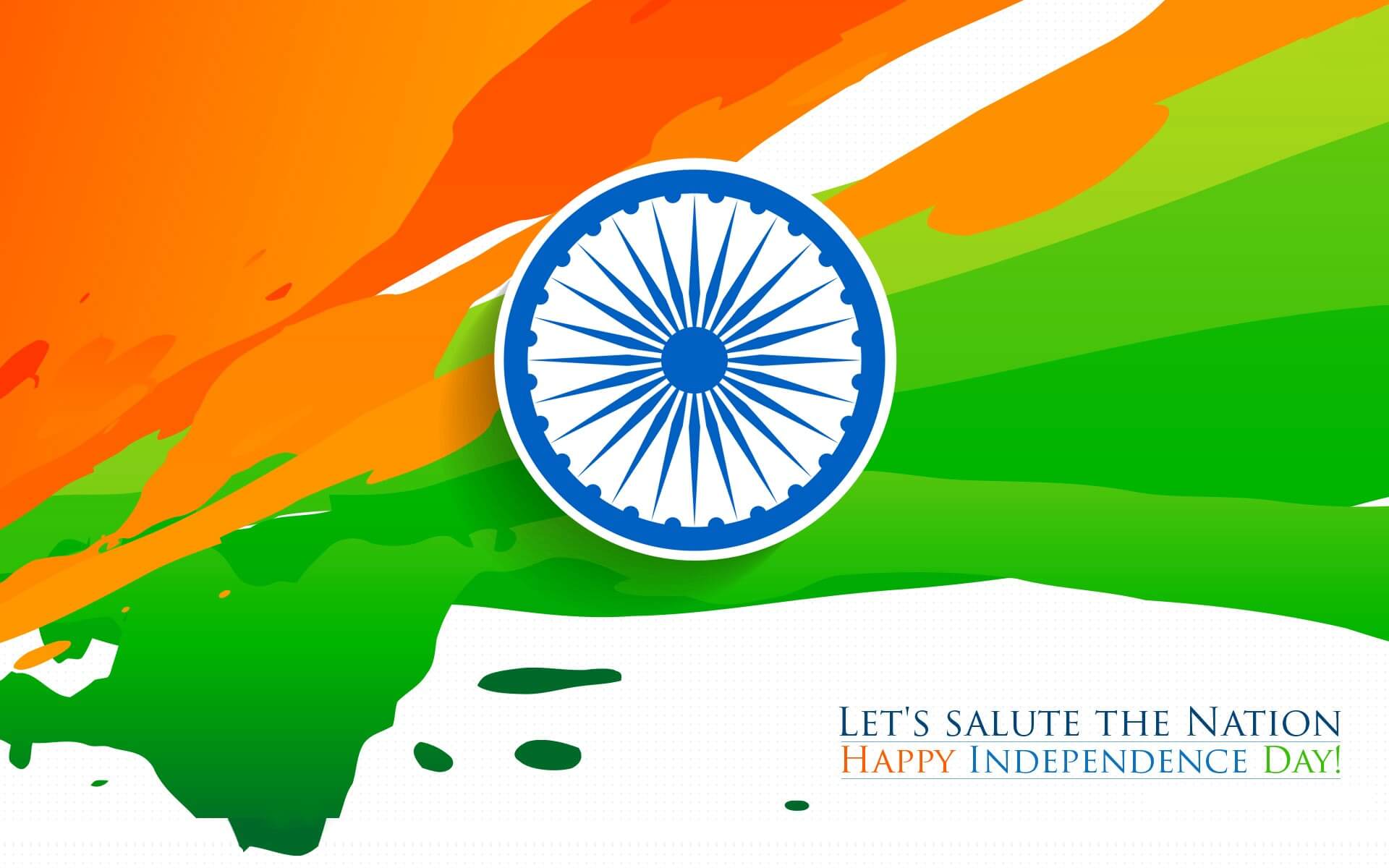 Happy independence day of India and 15 august wallpaper 3047699 Vector Art  at Vecteezy