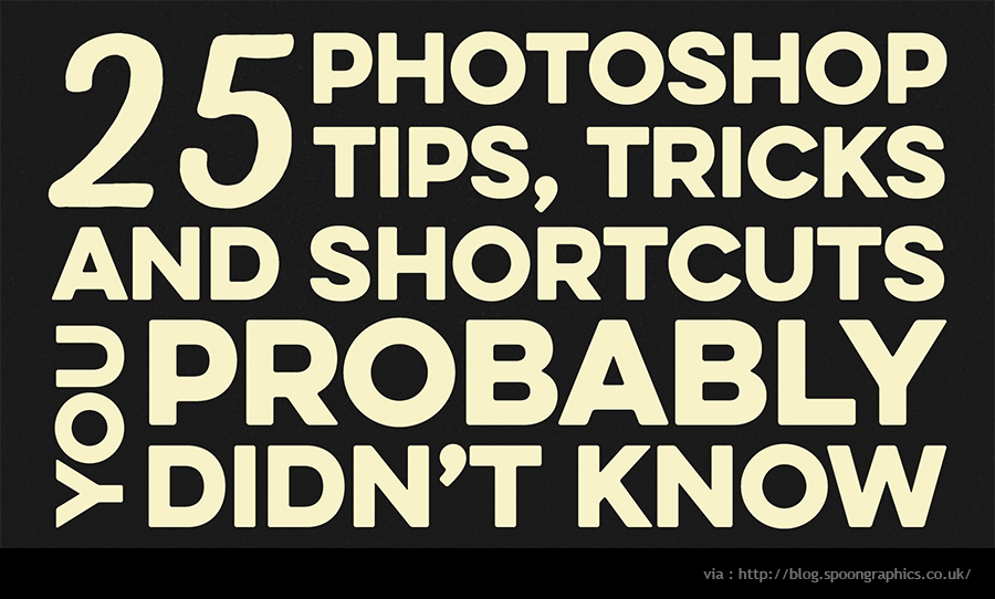 Photoshop Tips, Tricks & Shortcuts
