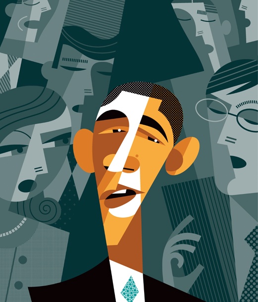 Obama Character Illustrations by Pablo Lobato