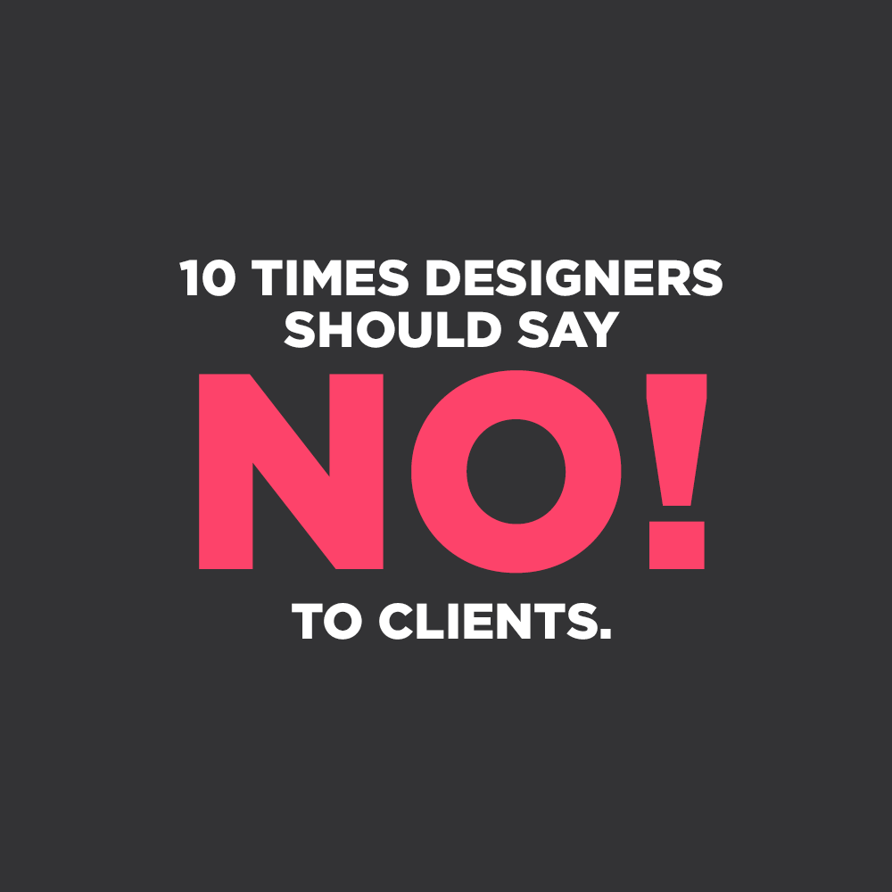 10 Times Designers Should Just Say No
