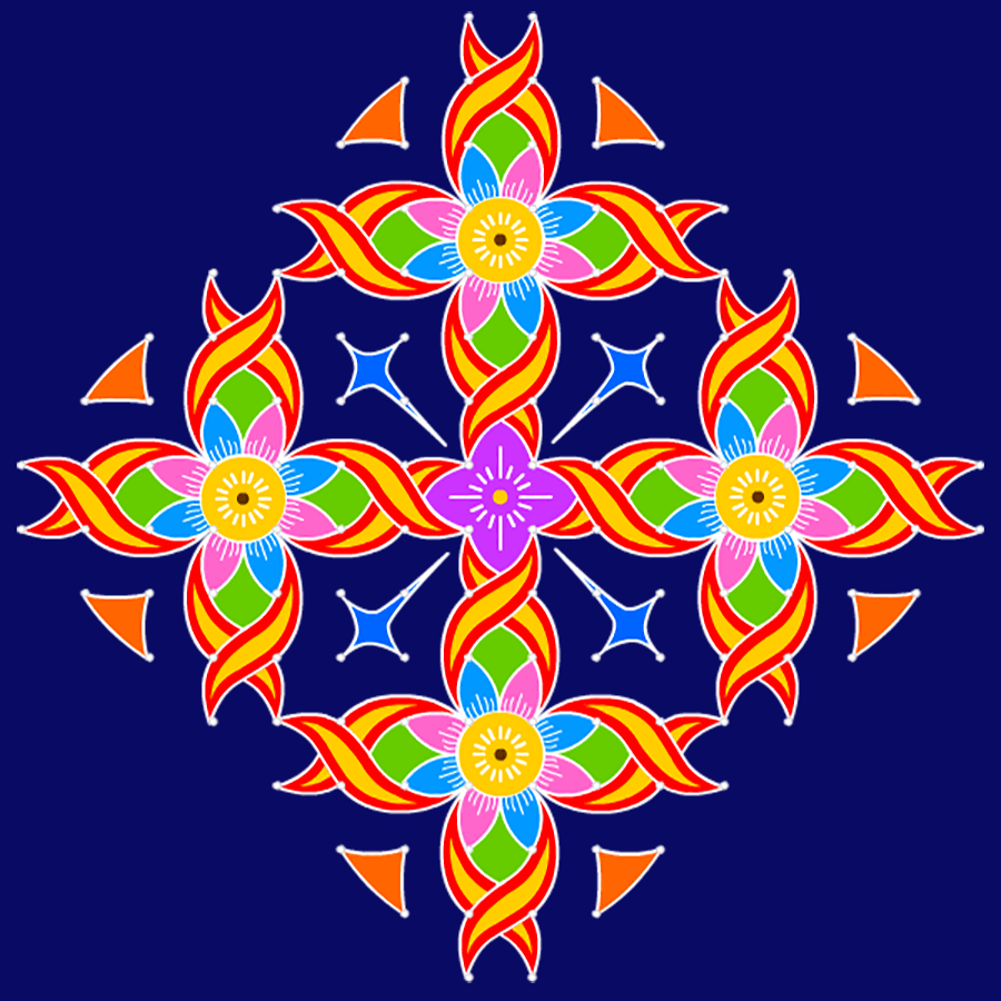 Floral Rangoli Design