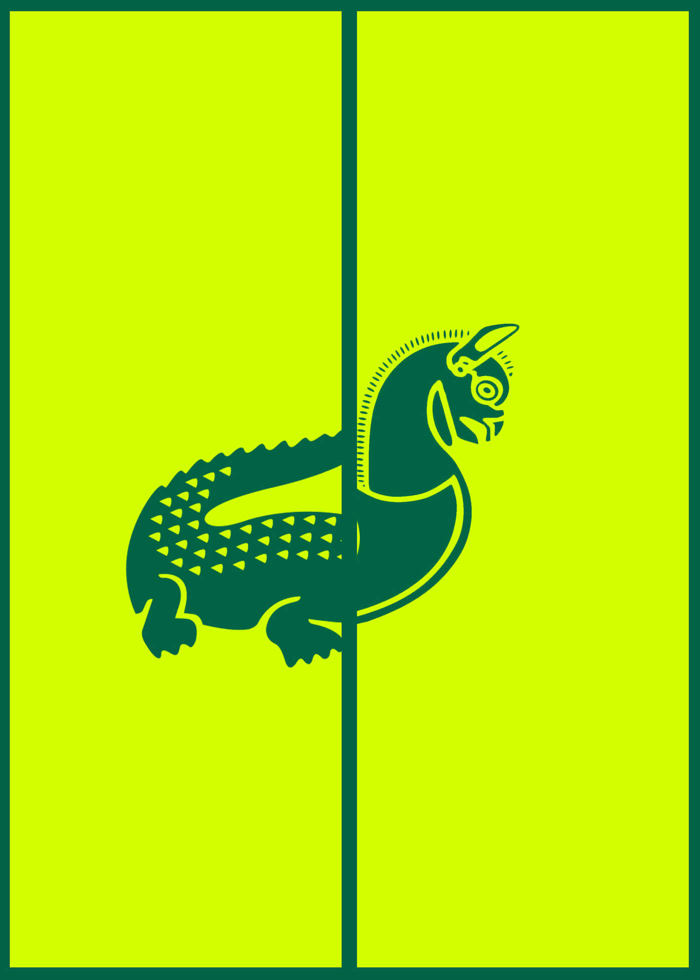 8 Lacoste + Iran Air-Logo- Mashup