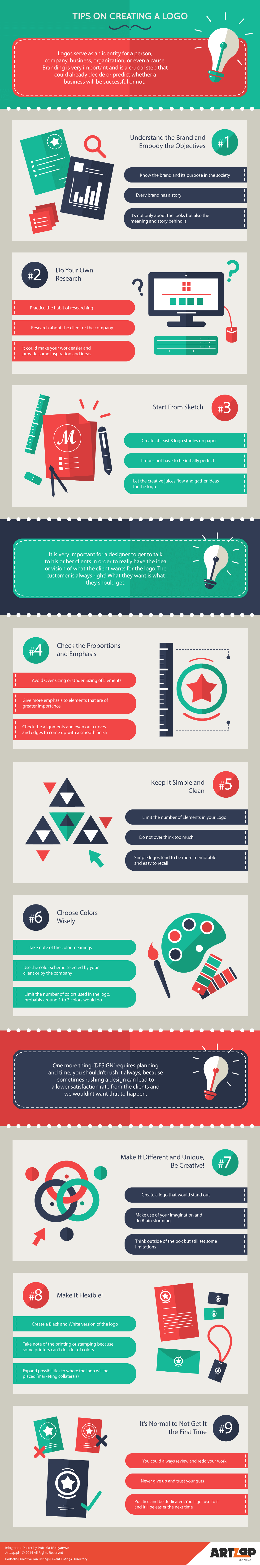 Infographic Tips on Creating a Logo