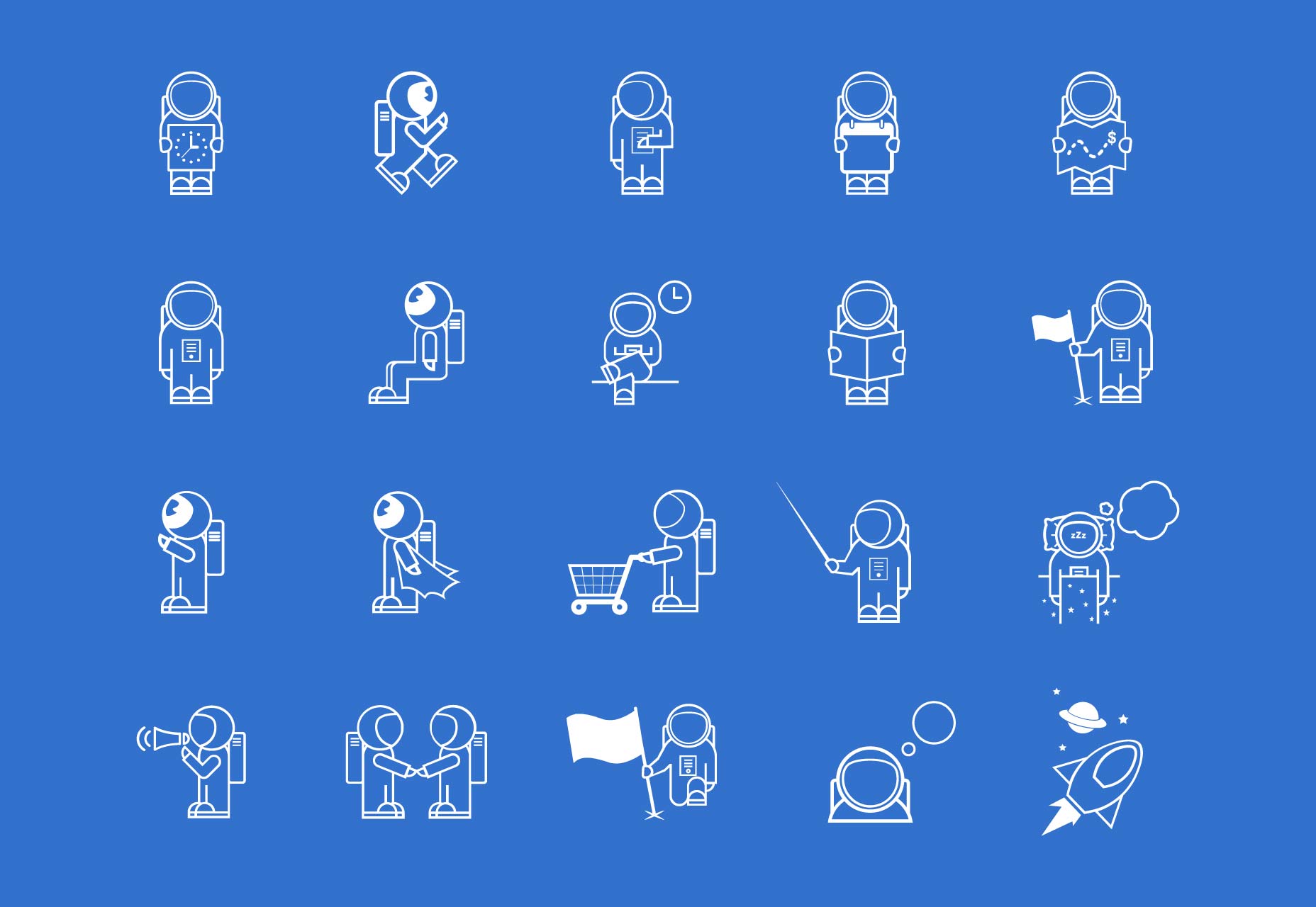Download Free Happy Friday Space Traveller Icons
