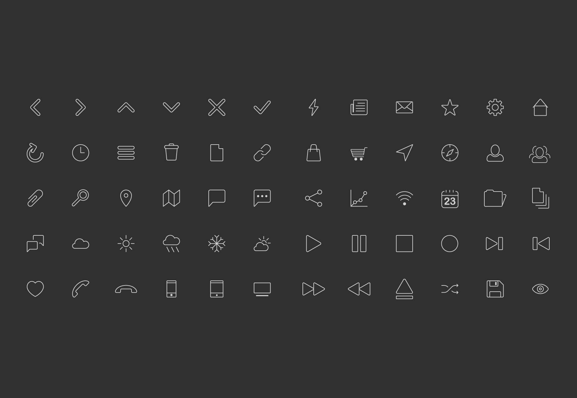 Download Free Free Line Icons