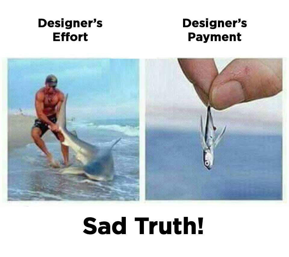 Designer payment meme