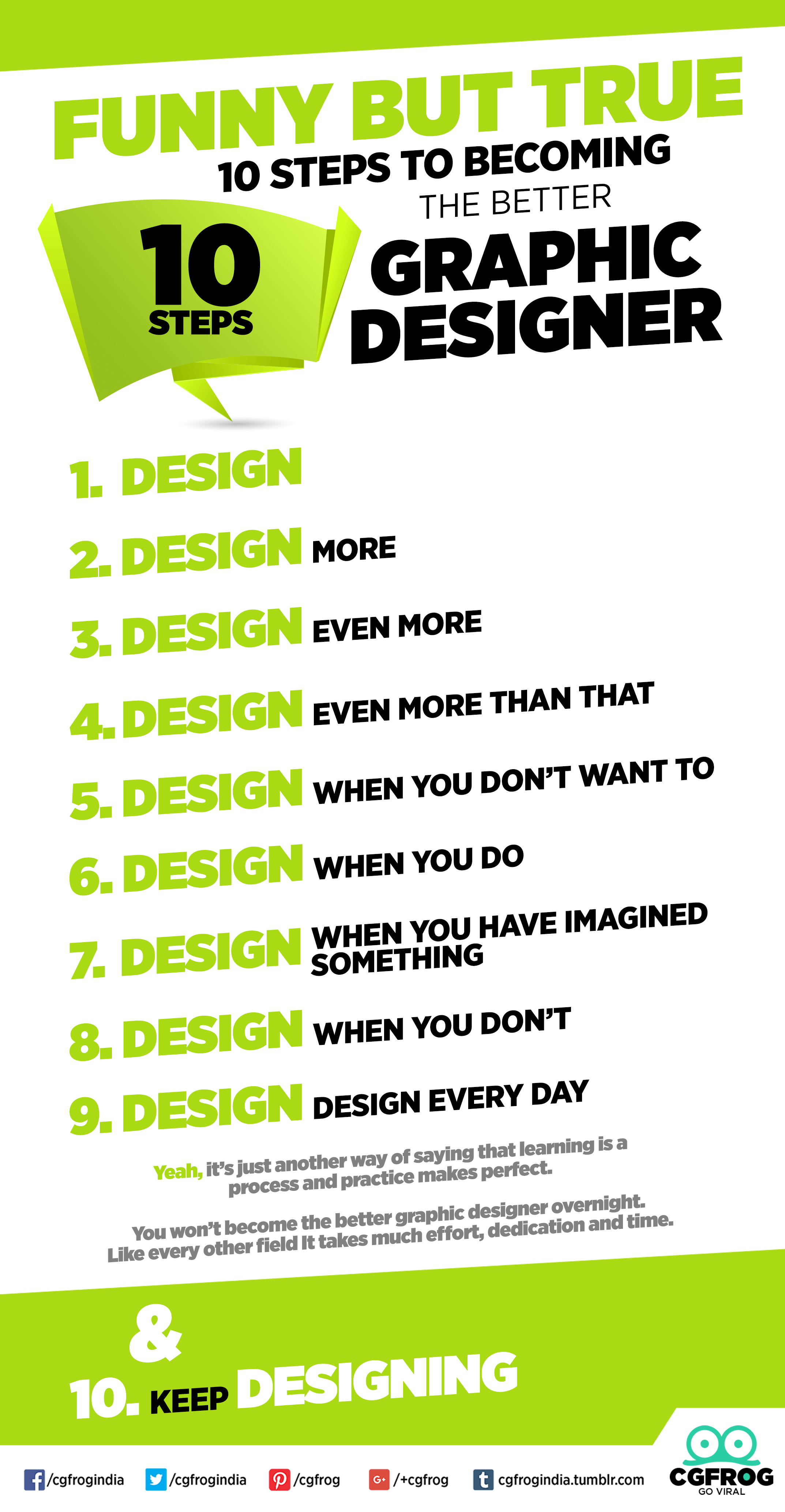 Funny But True: 10 Steps To Becoming The Better Graphic Designer | CGfrog
