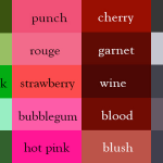 Color Thesaurus / Correct Names of Color Shades