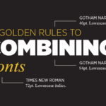 Design Principle - 10 Golden Rules to Combining Fonts