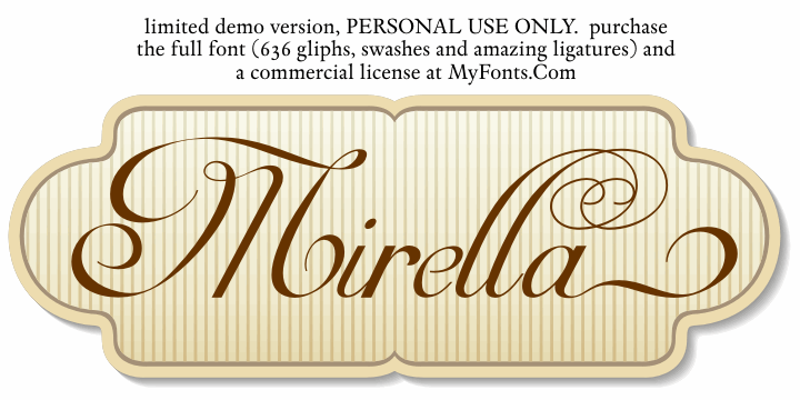 Mirella Script Limited Free Ver font