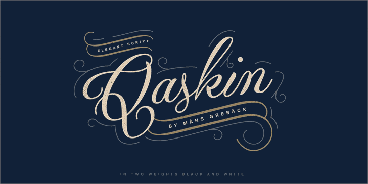 Free Qaskin Black Personal Use font