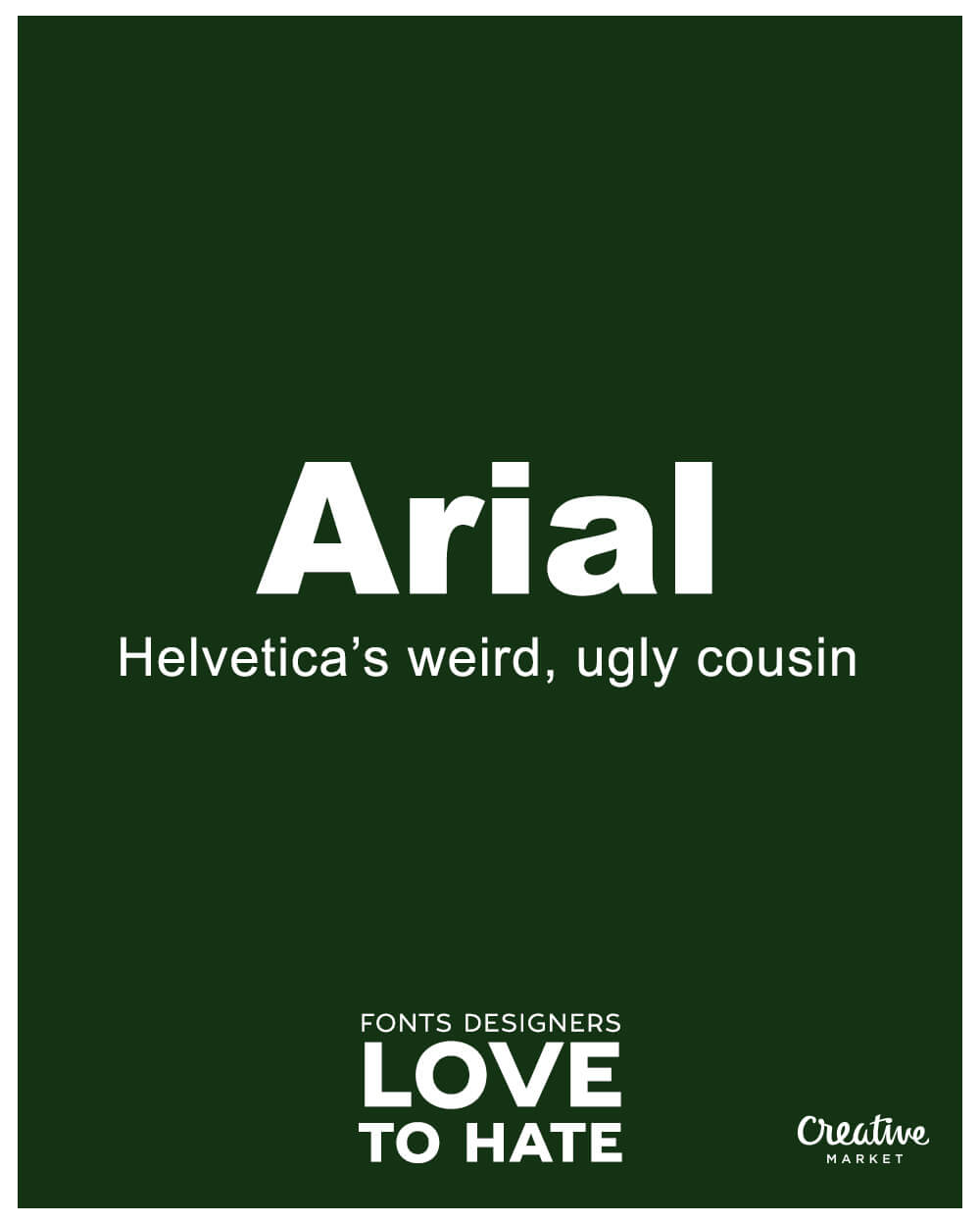 Worst Fonts Ever Arial
