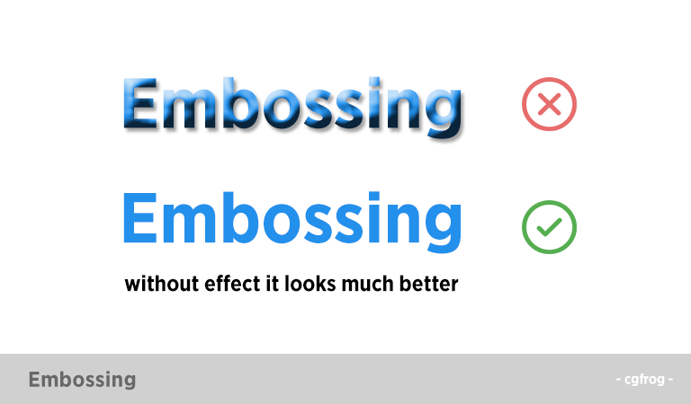 Embossing-Habits of a Bad Graphic Designer