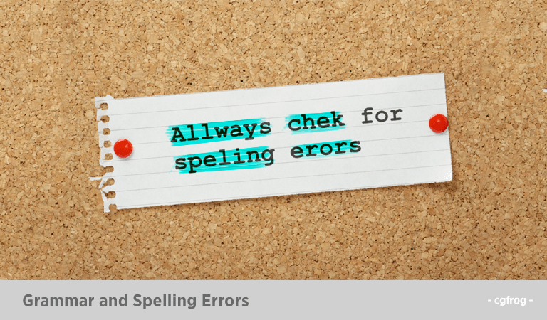 Grammar and Spelling Errors Habits of a Bad Graphic Designer