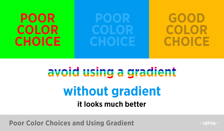 Poor-Color-Choices-and Using-Gradient-Habits of a Bad Graphic Designer