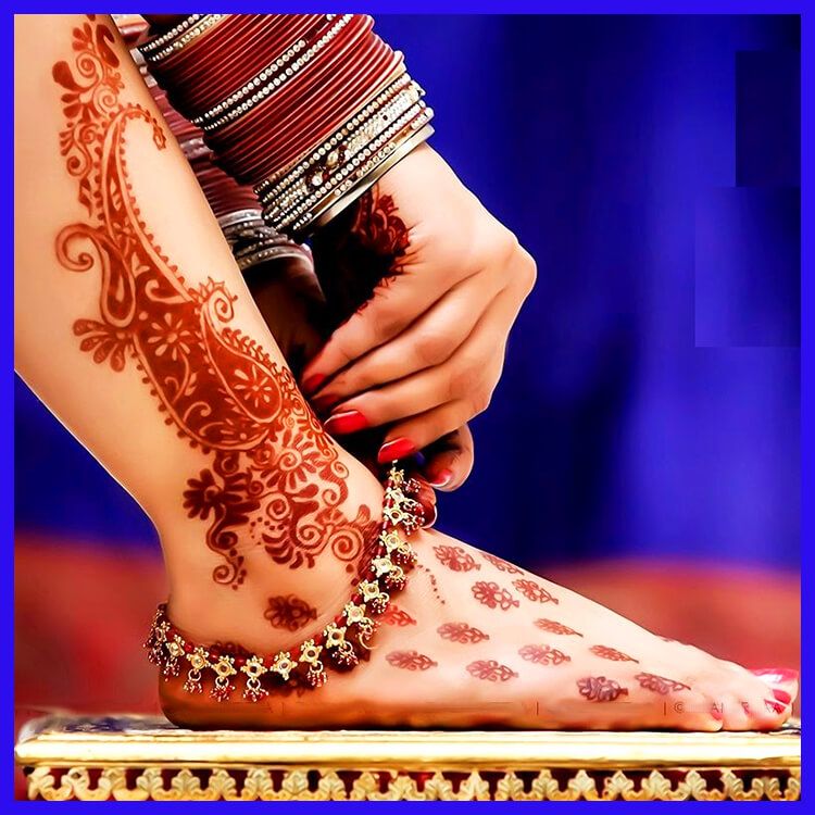 Arabic Foot Mehandi Mehndi मेहंदी डिजाइन