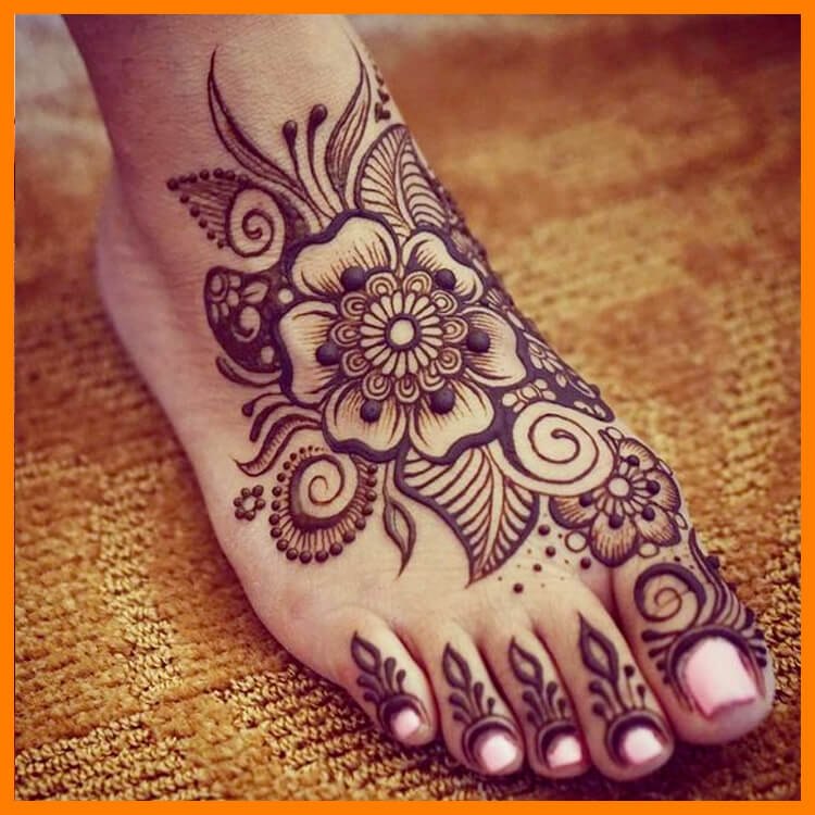 Mehndi Designs Arabic Simple and Easy Feet