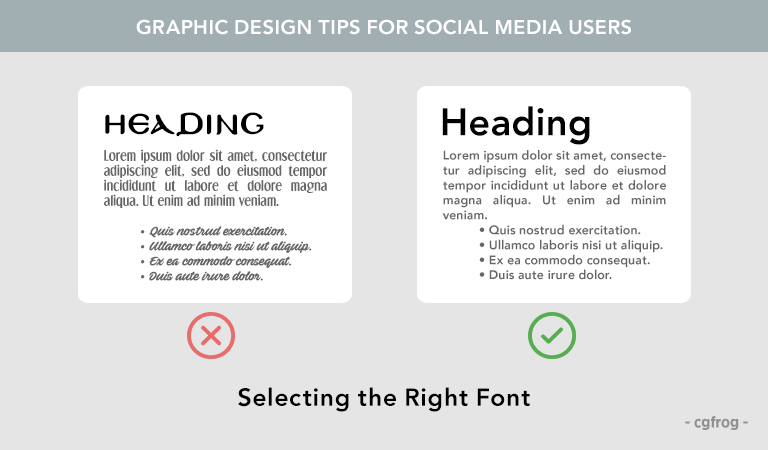 Graphic Design Tips for Social Media UsersSelecting the Right Font