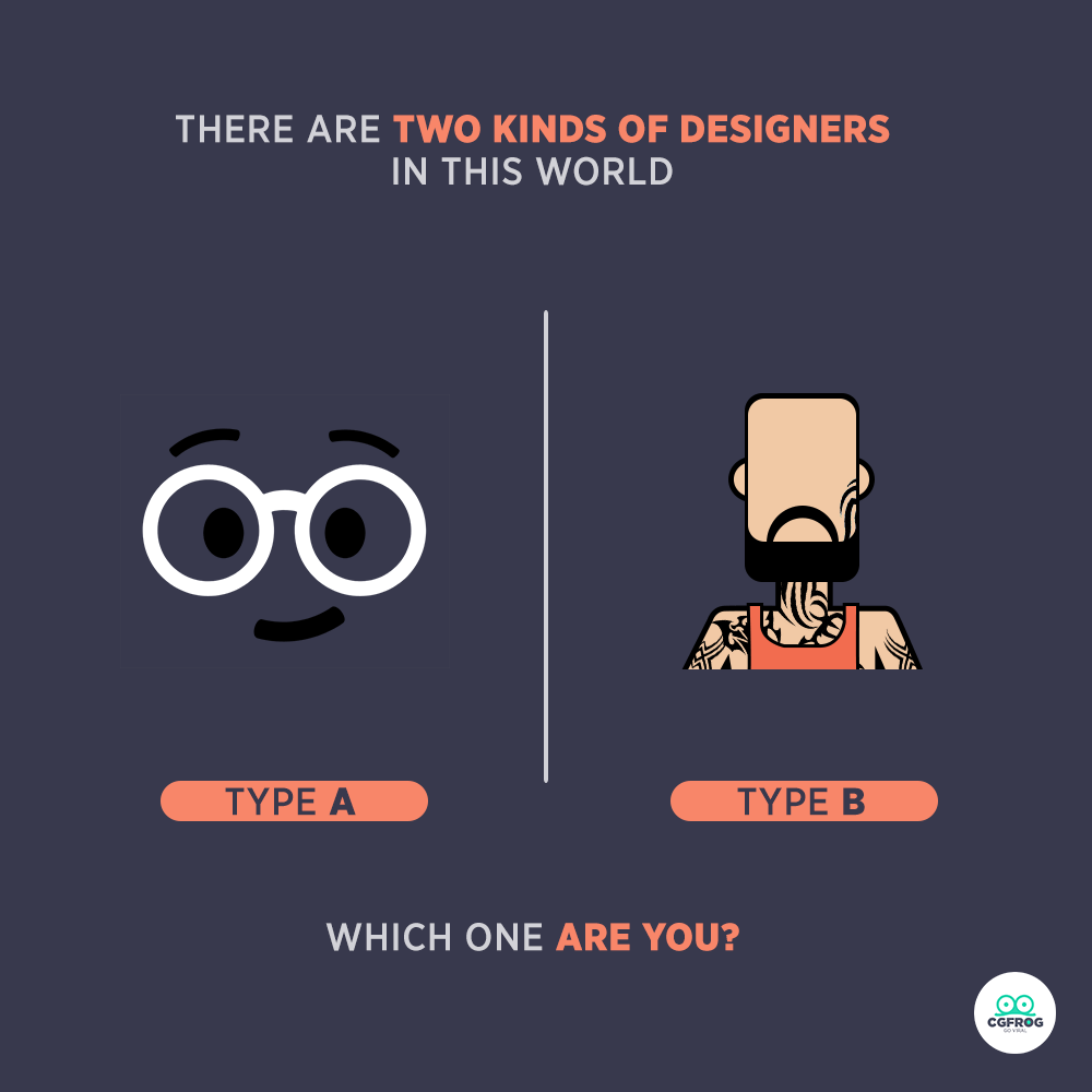 Types of Designers Nerdy and Tattoo lover