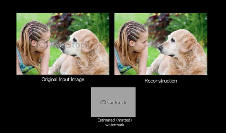 Google Algorithm Erases Watermark From Stock Photos