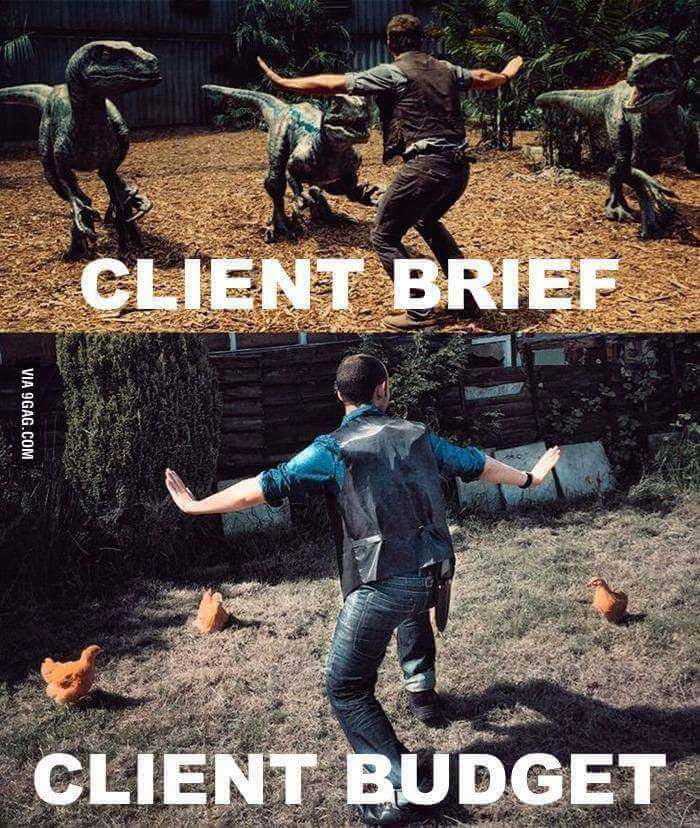 Client brief vs budget Graphic Design Memes 