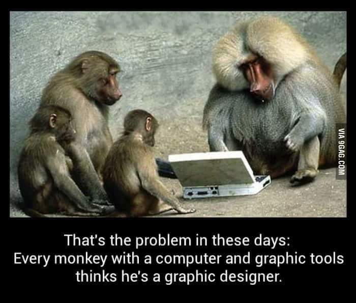 Graphic Design Memes Designer monkey