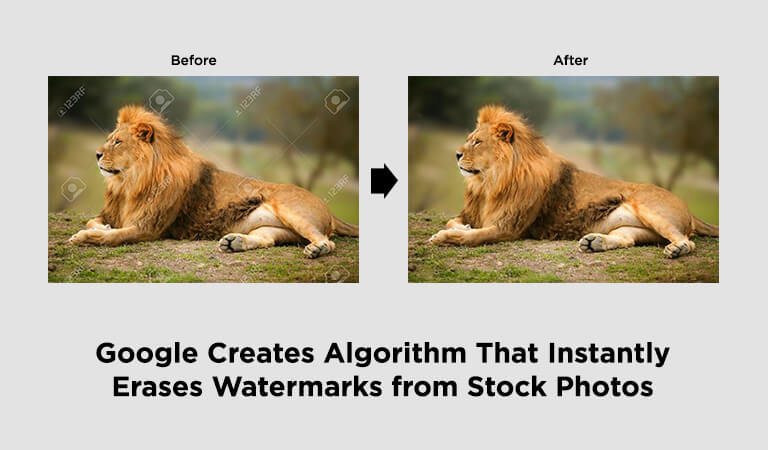 Google Creates Algorithm That Instantly Erases Watermarks from Stock Photos