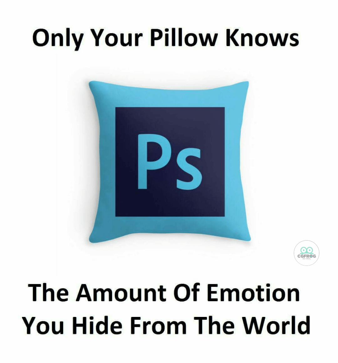 Photoshop Meme Only pillows knows the emotions