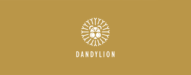 Dandylion Lion Logo Design Examples