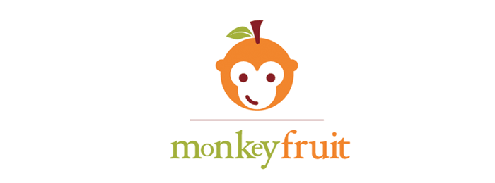 Monkey Fruit Fruit Logo Design