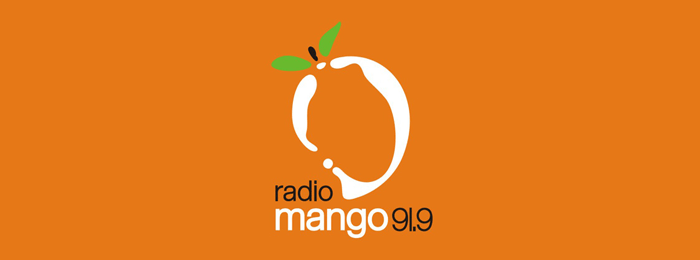 RadioMango Fruit Logo Design