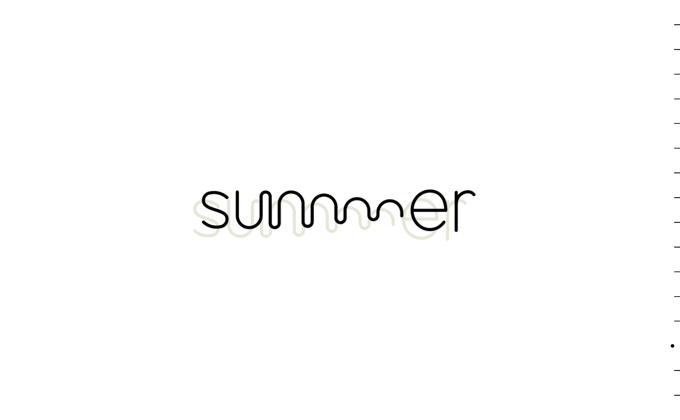Summer Typographic Animations