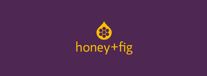 honey and fig Fruit Logo Design