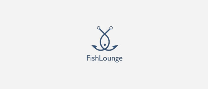 Fish Lounge Logo by Type08 Creative & Minimal Fish Logo Design