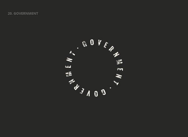 GOVERNMENT - Best Clever Logos of Common Words in English Nouns