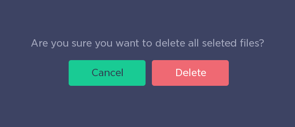 UI Examples of Cancel Button