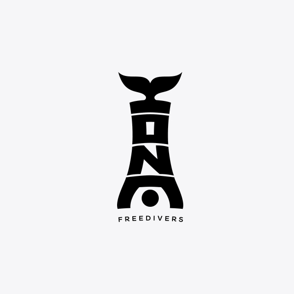 Kona Freedivers Dive School Sports Logo Design