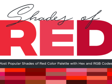 Most Popular Shades of Red Color Palette with Hex and RGB Codes