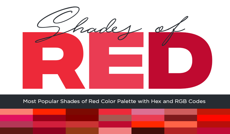 Shades Of Red Color Correct Name Of All Red Colors With Hex And Rgb