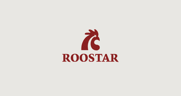 Best New Negative Space Logo Designs Roostar Designer-Logomotive