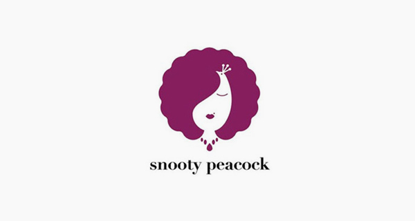 Best New Negative Space Logo Designs Snooty Peacock Designer-Ryan Russell