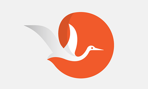 Best New Negative Space Logo Designs Stork Designer-George Bokhua